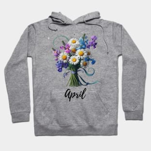 Daisy Flower Shirt, April Birth Month, Vintage Watercolor Floral Tshirt, Mothers Day Gift, Boho Gargden Tee, Cottagecore Flower TShirt Hoodie